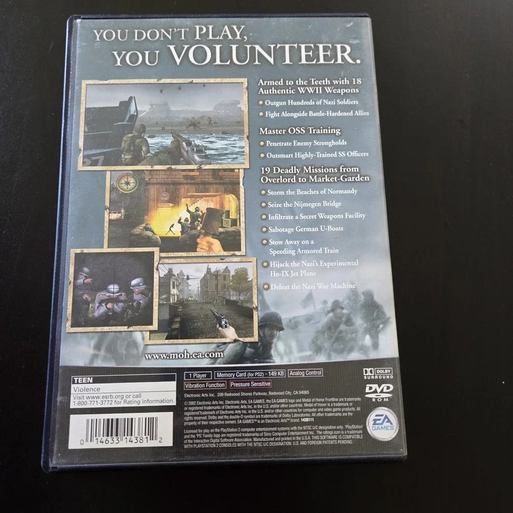 Medal of Honor:‎ Frontline (Sony PlayStation 2, 2002) CIB Complete